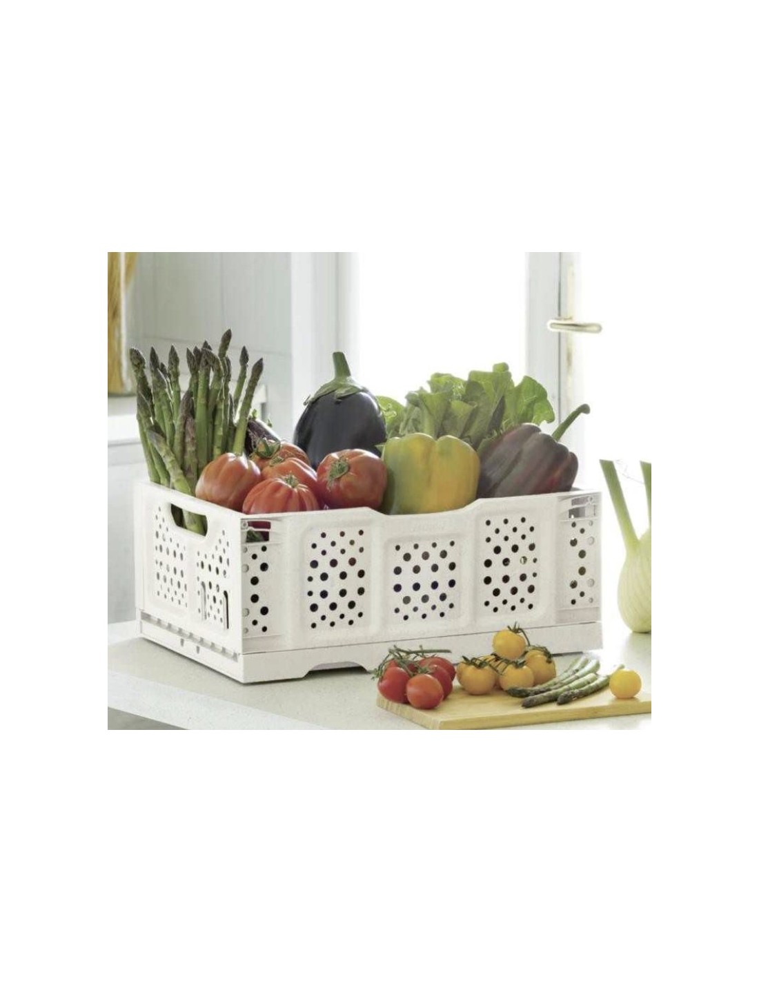 BOX E CONTENITORI SALVASPAZIO: vendita online CASSETTA 10227 OPLA' 40X30X17CM PANNA in offerta