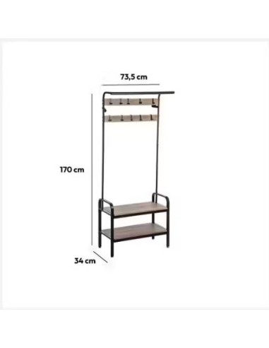 APPENDIABITI: vendita online APPENDIABITI JANO 73X34X170CM METALLO/MDF 160407 in offerta
