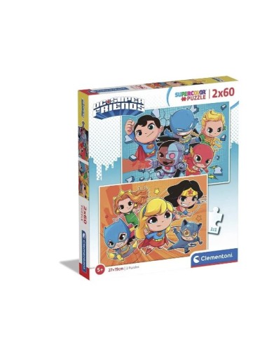 GIOCHI DI SOCIETA'E PUZZLE: vendita online DC SUPERFRIENDS 21624 SET 2 PUZZLE 60PZ in offerta