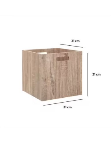 ACCESSORI: vendita online 5FIVE BOX PORTAOGGETTI IN LEGNO 31 X 31 CM in offerta