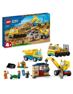 GIOCATTOLO PUBBLICIZZATO: vendita online CITY CAMION DA CANTIERE E GRU CON PALLA DA DEMOLIZIONE 60391 in offerta