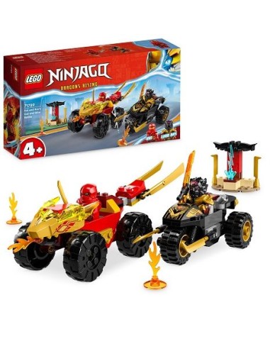 GIOCATTOLO PUBBLICIZZATO: vendita online NINJAGO 71789 BATTAGLIA SU AUTO E MOTO DI KAI E RAS in offerta