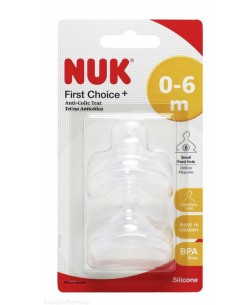 BIBERON - CIUCCETTI - TETTARELLE: vendita online 10709244 NUK TETTARELLE FIRST      CHOICE 0/6 S in offerta