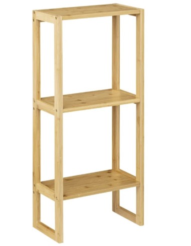 SPECCHI E MOBILETTI: vendita online SCAFFALE 174824 BAMBOO 3P 35X20X84CM in offerta