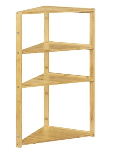 SPECCHI E MOBILETTI: vendita online SCAFFALE ANGOLARE 174874 BAMBOO 3P 36,5X33,5X80CM in offerta