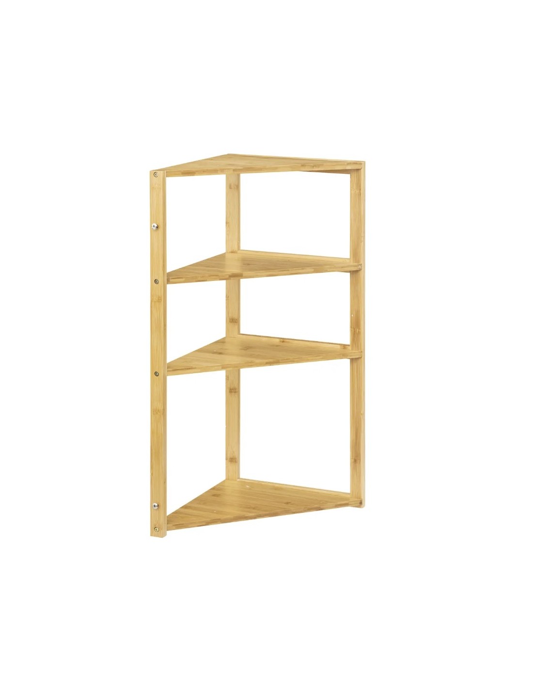 SPECCHI E MOBILETTI: vendita online SCAFFALE ANGOLARE 174874 BAMBOO 3P 36,5X33,5X80CM in offerta