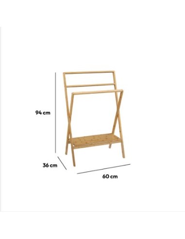 APPENDINI E PORTASCIUGAMANI: vendita online PORTA ASCIUGAMANI BAMBOO 60X36X94CM 174888 in offerta