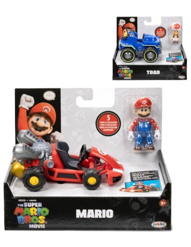 GIOCATTOLO PUBBLICIZZATO: vendita online SUPERMARIO 417214 PERSONAGGIO 6,5CM CON VEICOLO in offerta