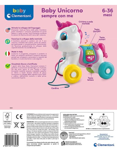 INFANZIA: vendita online BABY UNICORNO TRAINABILE 17803 in offerta