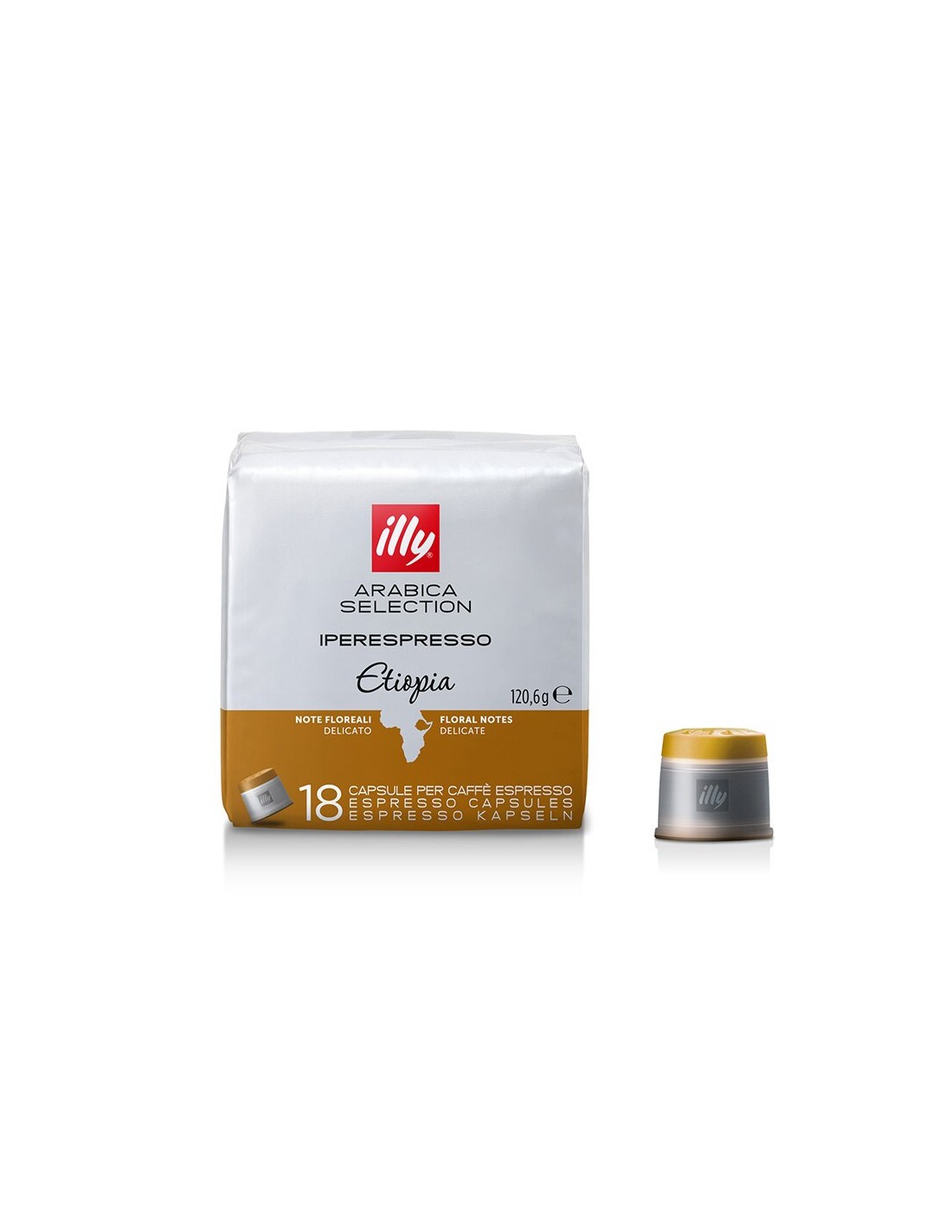 CAFFE': vendita online CONFEZIONE 18 CAPSULE ETIOPIA ARABICA IPERESPRESSO ILLY in offerta