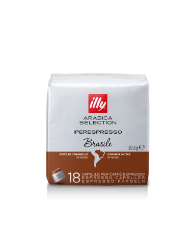 CAFFE': vendita online CONFEZIONE 18 CAPSULE ARABICA BRASILE IPERESPRESSO ILLY in offerta