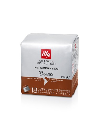 CAFFE': vendita online CONFEZIONE 18 CAPSULE ARABICA BRASILE IPERESPRESSO ILLY in offerta