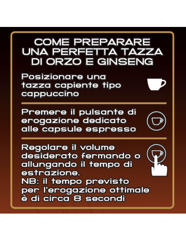 CAFFE': vendita online CONFEZIONE 18 CAPSULE ORZO E GINSENG IPERESPRESSO ILLY in offerta