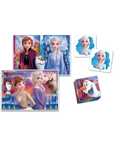 GIOCHI DI SOCIETA'E PUZZLE: vendita online FROZEN EDUKIT 4IN1 18292 in offerta