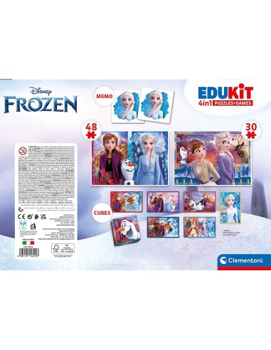 GIOCHI DI SOCIETA'E PUZZLE: vendita online FROZEN EDUKIT 4IN1 18292 in offerta