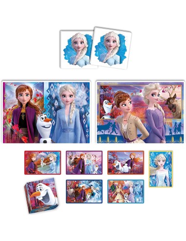 GIOCHI DI SOCIETA'E PUZZLE: vendita online FROZEN EDUKIT 4IN1 18292 in offerta