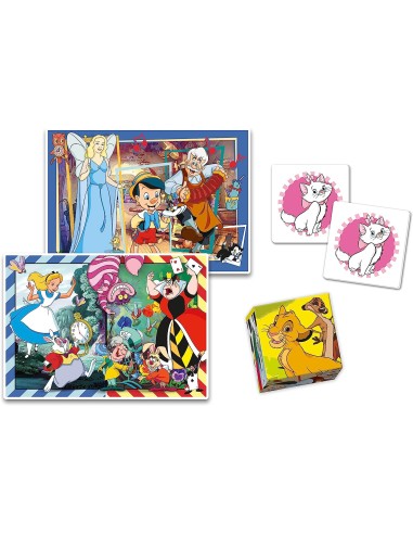 GIOCHI DI SOCIETA'E PUZZLE: vendita online DISNEY EDUKIT 4IN1 18290 in offerta