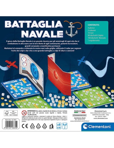 GIOCHI DI SOCIETA'E PUZZLE: vendita online GIOCO BATTAGLIA NAVALE 16635 in offerta