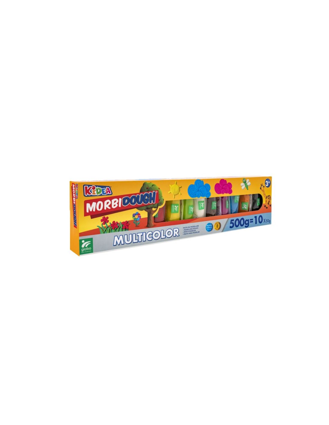 PRESCOLARI: vendita online KIDEA 40412 CONF 10 TUBETTI 50GR PASTA MODELLABILE in offerta