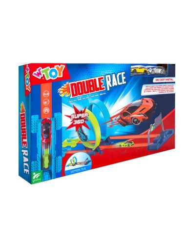 GIOCHI BOY: vendita online PISTA DOPPIA 41679 CON 2 AUTO 115X24CM in offerta