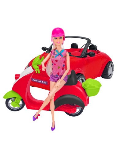 GIOCHI GIRL: vendita online OLLY BAMBOLA CON AUTO E SCOOTER 40766 in offerta