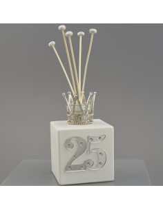 BOMBONIERE: vendita online 622X244 BOTT.SATIN 500ML 25 CORONA ARGENTO in offerta