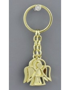 BOMBONIERE: vendita online PORTACHIAVI GOLD DOPPIO ANGELO in offerta
