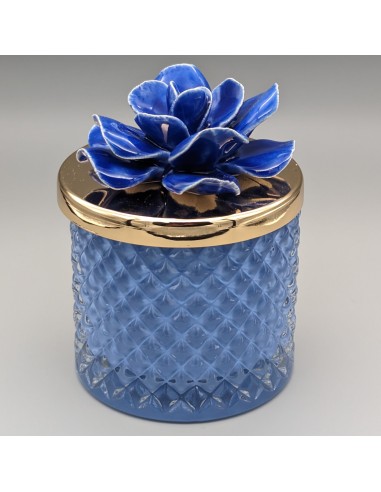 CANDELE: vendita online 623900 AZZURRO CAND.DIAMOND FIORE MD CAPODIMONTE in offerta