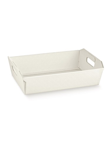 BOMBONIERE: vendita online 17246 CESTO I.310X220X90 MAT B.CO in offerta