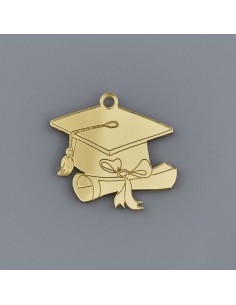 BOMBONIERE: vendita online 1303063 ORO PLEX LAUREA TOCCO CM 4,5 in offerta