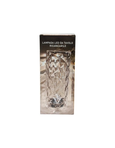 ILLUMINAZIONE: vendita online LAMPADA CRYSTAL ROSE LUCE CALDA/FREDDA TOUCH USB in offerta