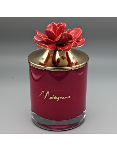 CANDELE: vendita online 623888 BORGOGNA CANDELA LISCIA FIORE CAPODIM.GR in offerta