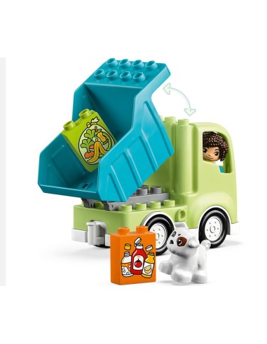 GIOCATTOLO PUBBLICIZZATO: vendita online DUPLO CAMION RICICLAGGIO RIFIUTI 10987 in offerta