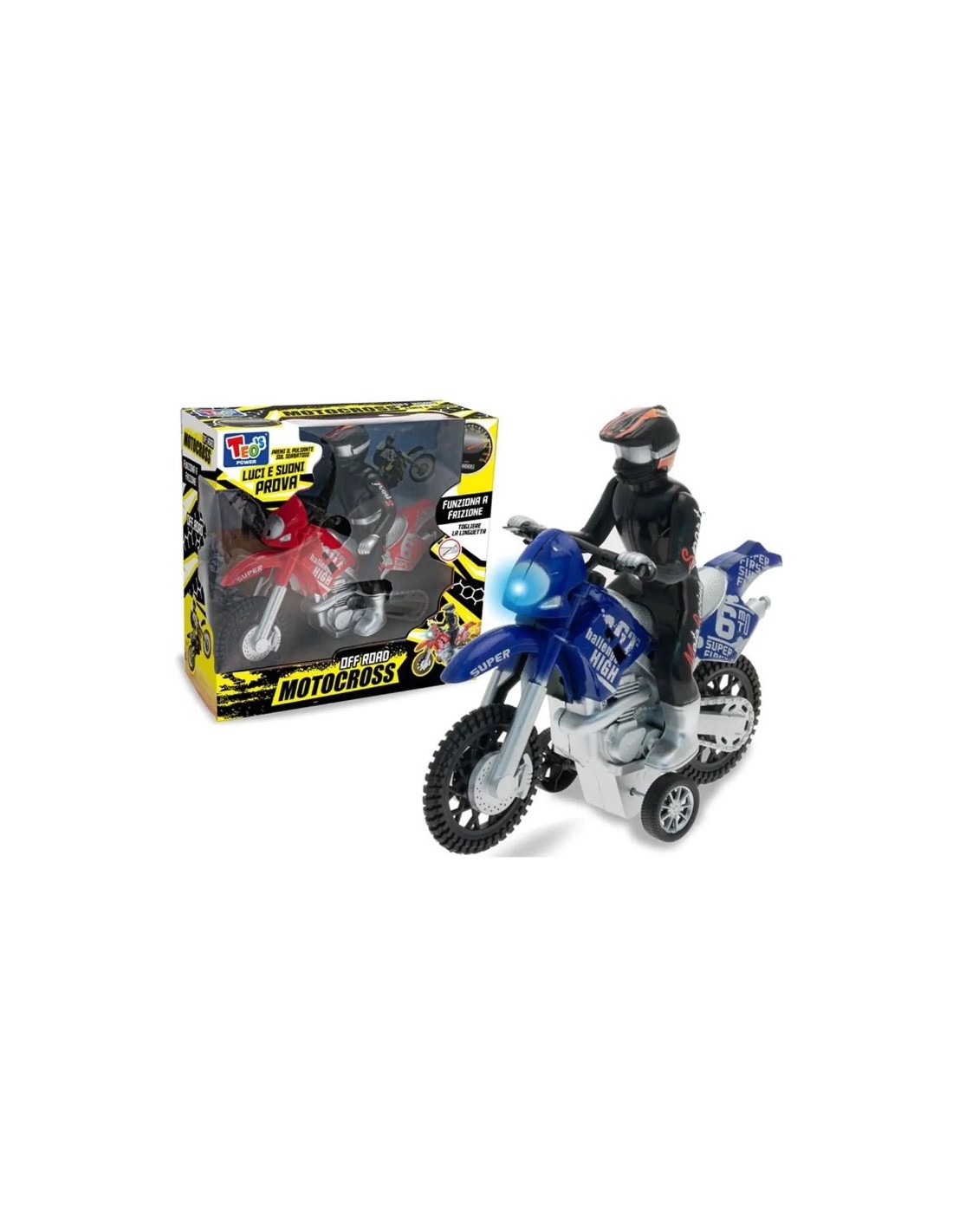 GIOCHI BOY: vendita online TEO'S MOTOCROSS A FRIZIONE LUCI SUONI ASSORTITO in offerta