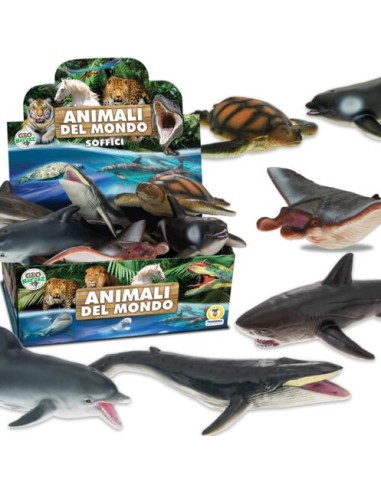 PRESCOLARI: vendita online GEO NATURE 67142 ANIMALI MARINI SOFFICI ASSORTITI in offerta