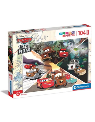 GIOCHI DI SOCIETA'E PUZZLE: vendita online MAXIPUZZLE 104PZ CARS ON THE ROAD 23774 in offerta