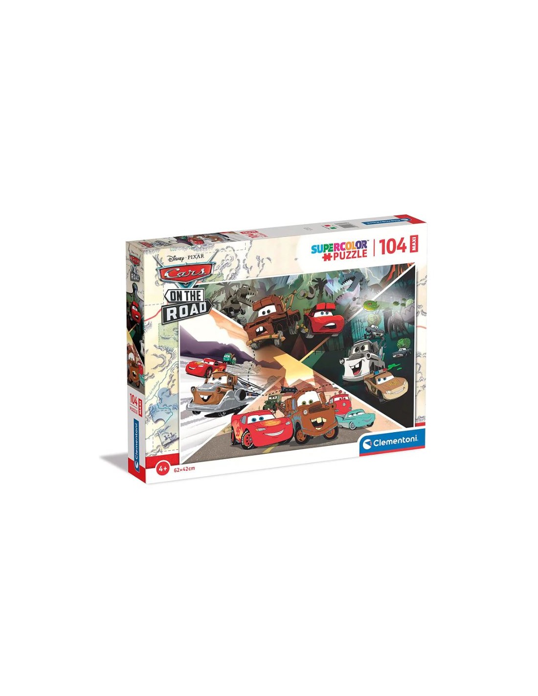 GIOCHI DI SOCIETA'E PUZZLE: vendita online CLEMENTONI MAXIPUZZLE 104PZ CARS ON THE ROAD in offerta