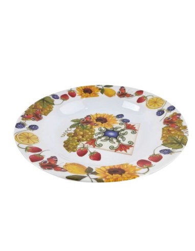 MELAMINA: vendita online PIATTO FONDO 1645-1952 23CM CAMPAGNA TOSCANA in offerta