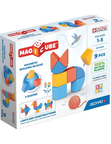 PRESCOLARI: vendita online GEOMAG 208 MAGICUBE ANIMALS SET 9PZ in offerta