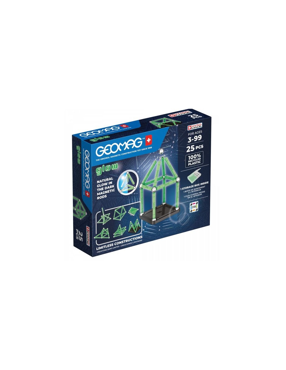 PRESCOLARI: vendita online GEOMAG 328 COSTRUZIONI GLOW 25PZ in offerta