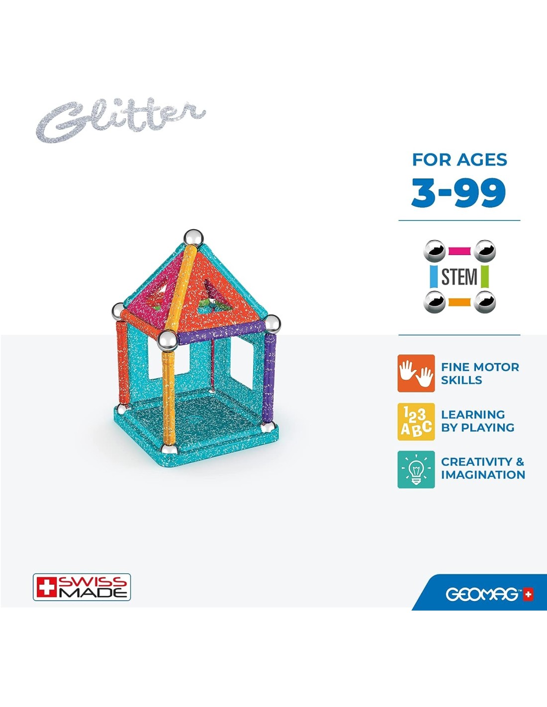 PRESCOLARI: vendita online GEOMAG 535 COSTRUZIONI GLITTER 35PZ in offerta