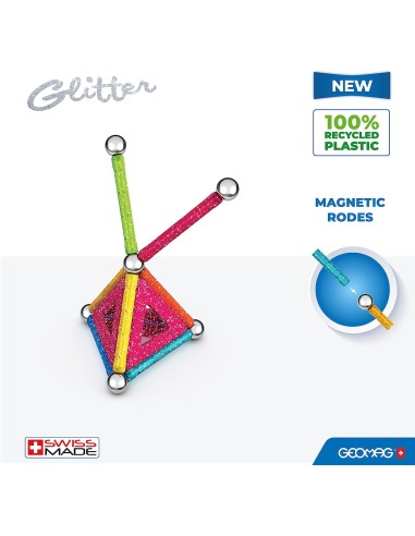 PRESCOLARI: vendita online GEOMAG 534 COSTRUZIONI GLITTER 22PZ in offerta