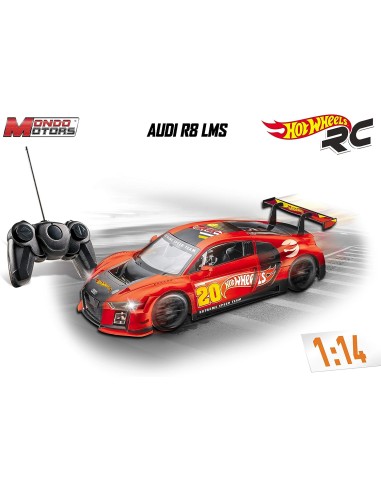 GIOCATTOLO PUBBLICIZZATO: vendita online HOT WHEELS 63487 R/C AUDI R8 LMS 1:14 in offerta