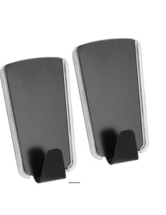 ACCESSORI VARI: vendita online BLISTER 2 GANCI 291021 INOX NERO ADESIVI in offerta