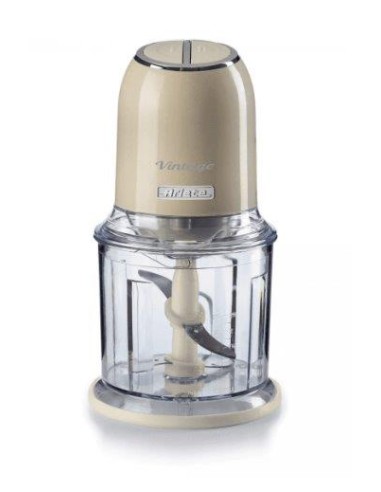 FRULLATORI E TRITATUTTO: vendita online Tritatutto Ariete Vintage Beige – 400W, 2 velocità, 4 lame inox, tritaghiaccio e verd...