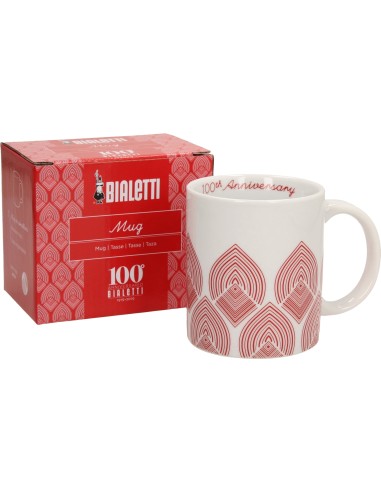 TAZZE CAFFE' E LATTE: vendita online MUG BIANCA CENTENARIO in offerta