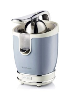 SPREMIAGRUMI: vendita online Ariete 413 Spremiagrumi Elettrico con Leva, 85W, Salvagoccia, Design Vintage, Celeste in offerta