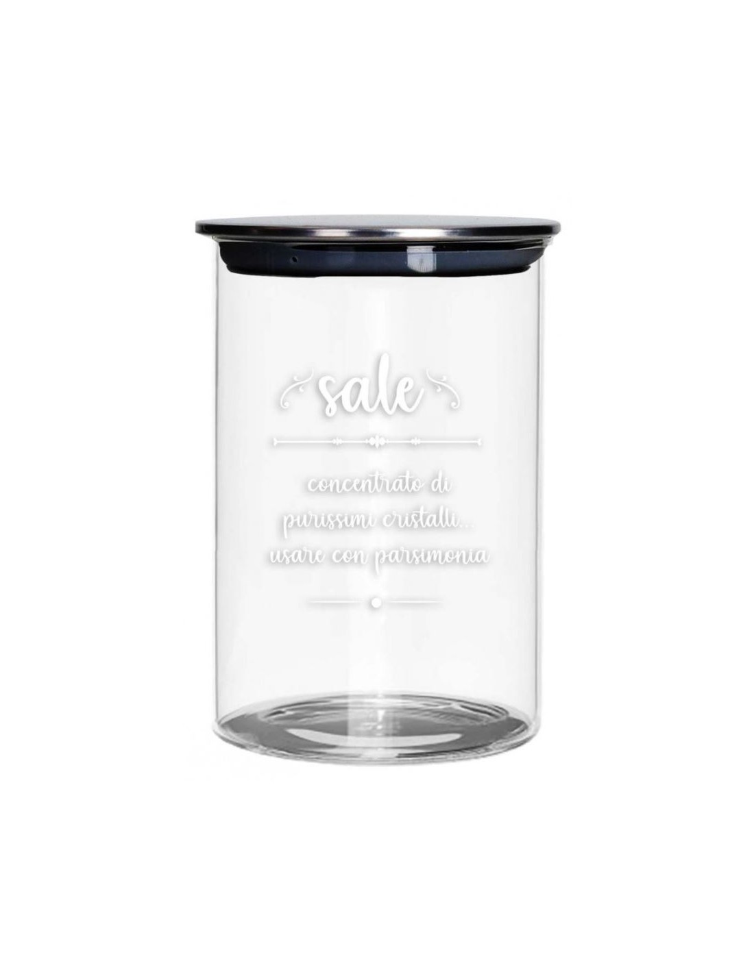 TAVOLA E CUCINA: vendita online 52608 BARATTOLO SALE VETRO C/TAPPO METAL in offerta