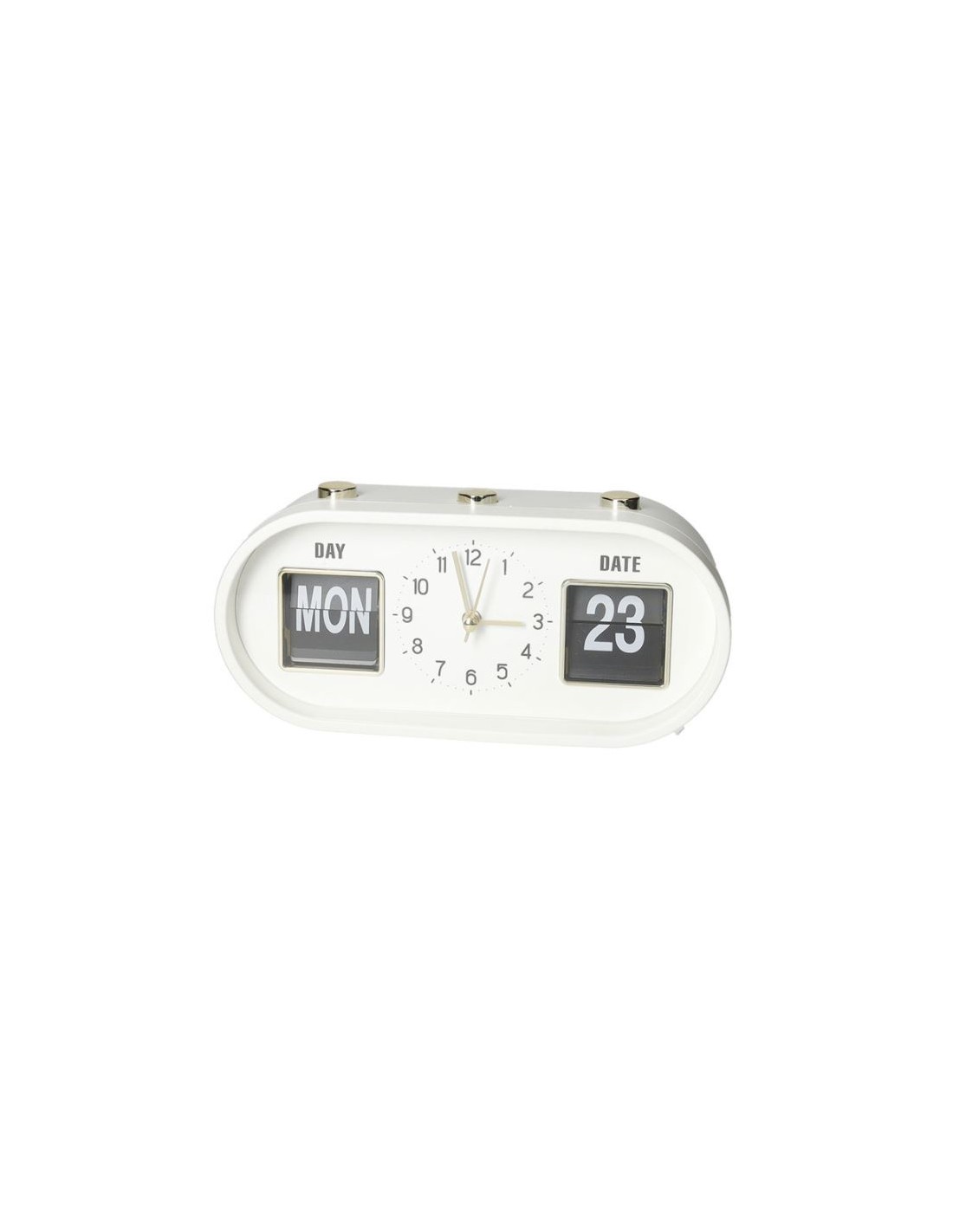 OROLOGI: vendita online 51896 SVEGLIA BOTTONI BIANCO E ORO in offerta