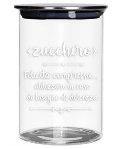 TAVOLA E CUCINA: vendita online 52609 BARATTOLO ZUCCHERO VETRO C/TAPPO METAL in offerta